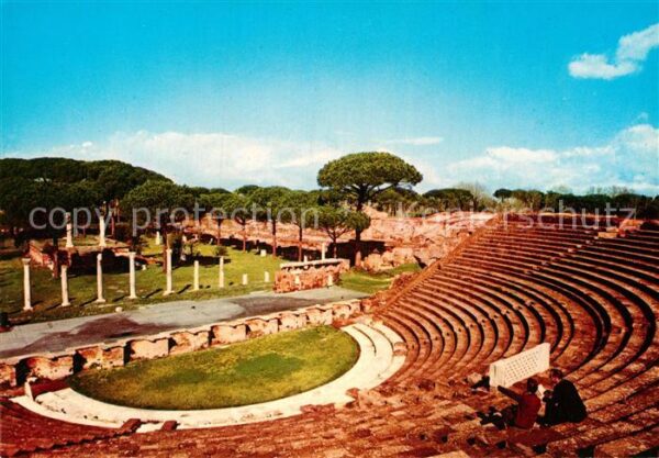 Ostia Teatro col Foro delle Corporazioni