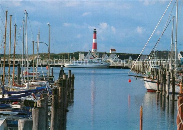 Insel Sylt Hafen Motorschiff Leuchtturm