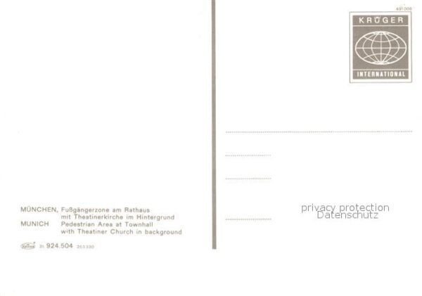 Muenchen Fussgängerzone am Rathaus Theatinerkirc – Bild 2