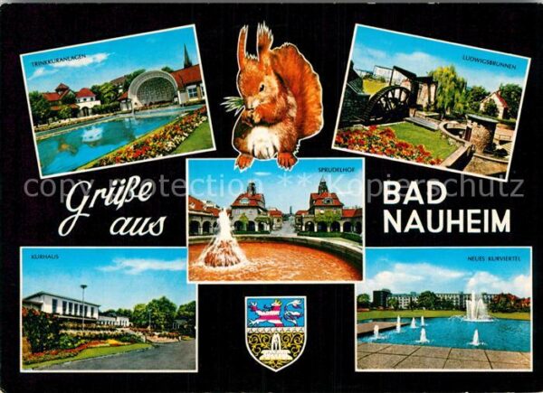 Bad Nauheim Trinkkuranlagen Eichhörnchen Kurhaus Lu