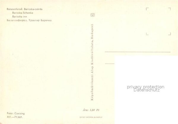 Balatonfuered Baricska-Csarda Schenke – Bild 2