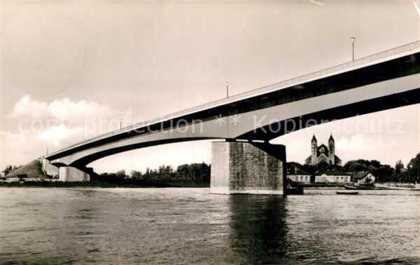 Speyer Rhein Rheinbrücke Dom