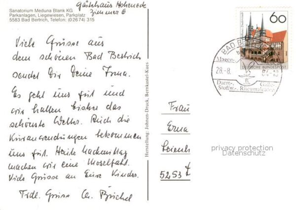 Bad Bertrich Sanatorium Meduna Blank – Bild 2