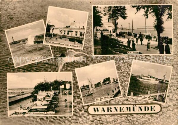Warnemuende Ostseebad Am Strom Mole Strandhaus Terrasse Anker