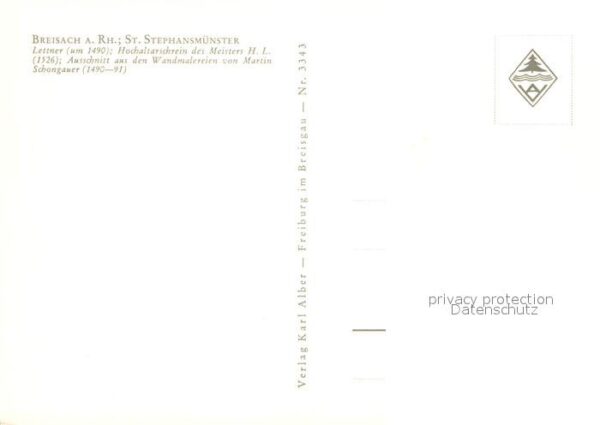 Breisach Rhein Sankt Stephansmünster Hochaltar Fresken – Bild 2