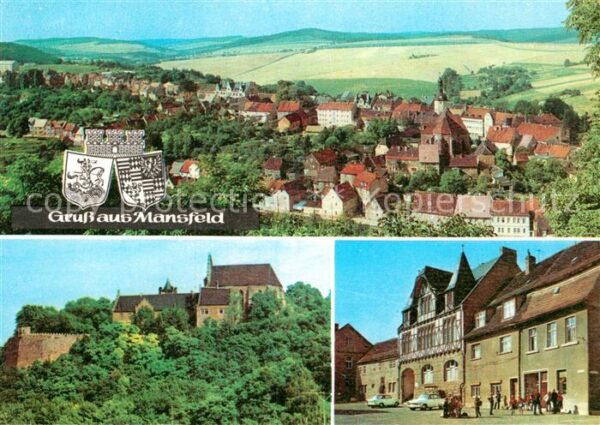 Mansfeld Suedharz Panorama Ehem Schloss Rathaus