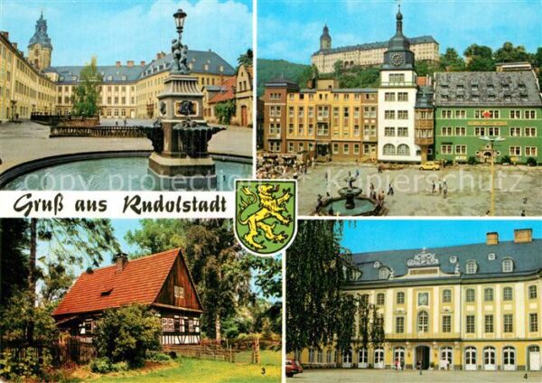 Rudolstadt Schloss Heidecksburg Marktplatz Volksku