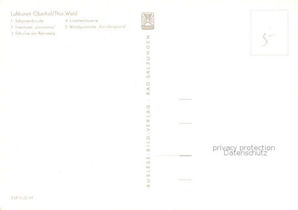 Oberhof Thueringen Schanzenbaude Interhotel Panorama Schan – Bild 2