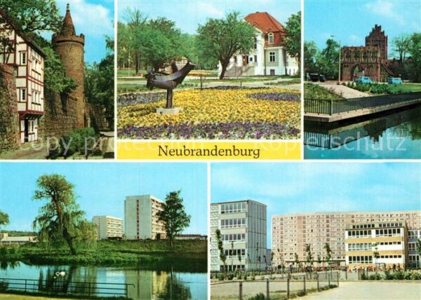 Neubrandenburg Wiekhaus Mönchenturm Stadtpark Treptowe