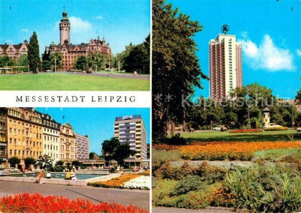 Leipzig Neues Rathaus Sachsenplatz Wohnhochhaus