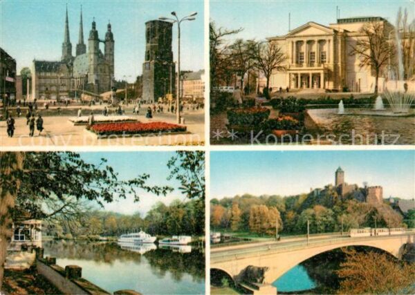 Halle Saale Markt Theater Saalepartie Burg Giebiche