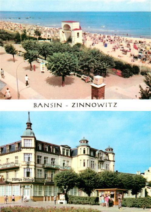 Bansin Ostseebad Strand Zinnowitz FDGB Heim Glück auf