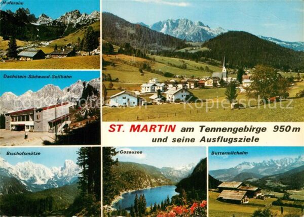 St Martin Tennengebirge Hoferalm Dachstein Südwand Seilbahn Bis