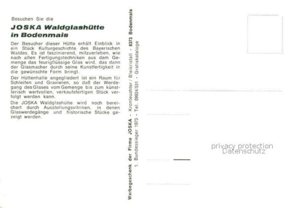 Bodenmais Joska Waldglashütte – Bild 2