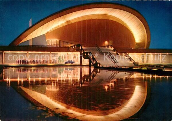 Berlin Kongresshalle bei Nacht