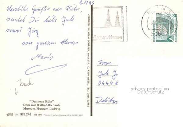 Koeln Rhein Dom Wallraf-Richards Museum – Bild 2