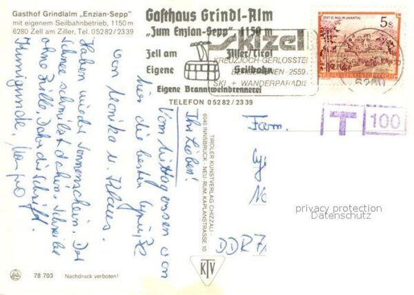 Zell Ziller Tirol Gasthof Grindlalm Enzian-Sepp – Bild 2