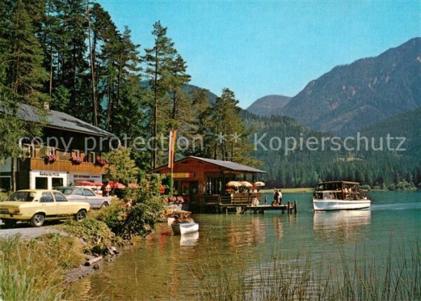 Weissensee Kaernten Seeterrassen-Cafe Ronacherfels