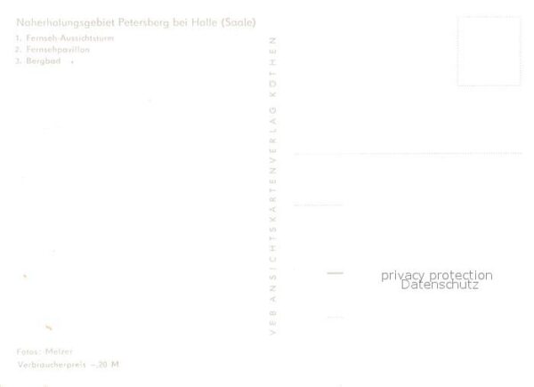 Petersberg Halle Fernseh-Aussichtsturm Bergbad Fernsehpa – Bild 2