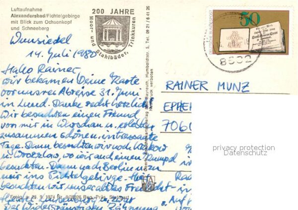 Bad Alexandersbad Fliegeraufnahme Ochsenkopf Schneeberg F – Bild 2