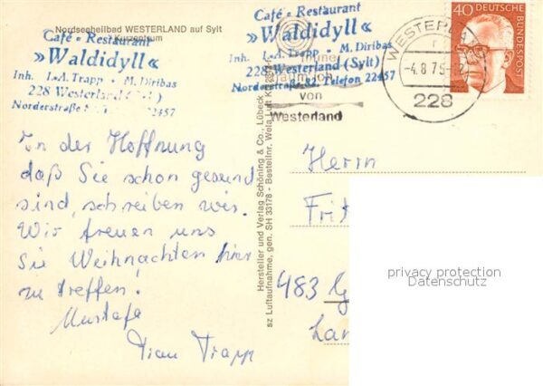 Westerland Sylt Kurzentrum Fliegeraufnahme – Bild 2