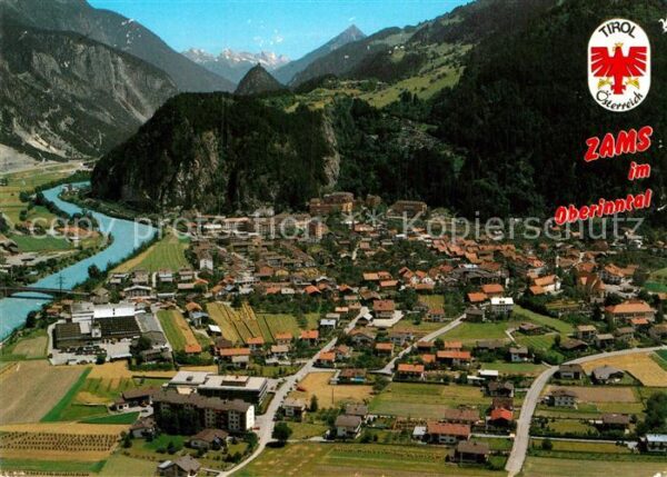 Zams Kronburg Tschirgant Fliegeraufnahme