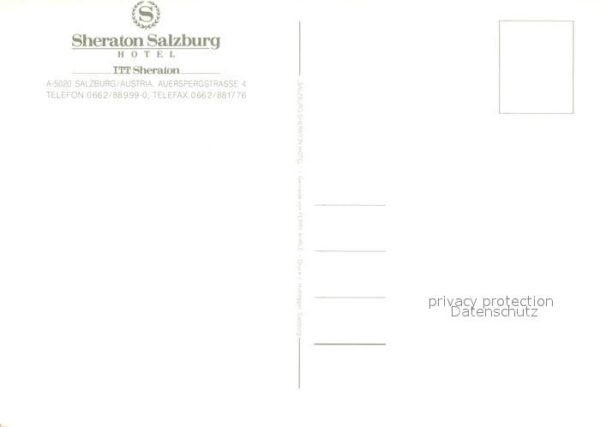 Salzburg Oesterreich Sheraton Hotel – Bild 2