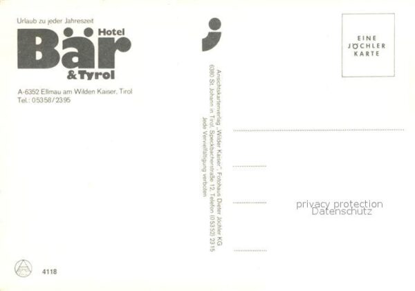 Ellmau Tirol Hotel Bär – Bild 2