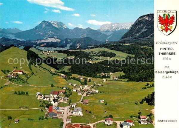 Hinterthiersee Fliegeraufnahme