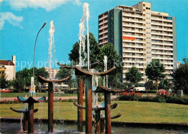 Lahr Baden Hochhaus Brunnen
