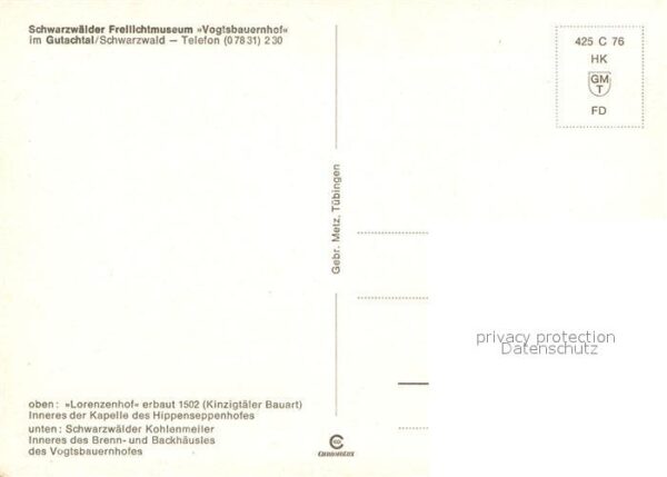 Gutachtal Schwarzwälder Freilichtmuseum Vogtsbaue – Bild 2