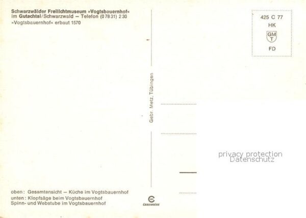 Gutachtal Schwarzwälder Freilichtmuseum Vogtsbaue – Bild 2