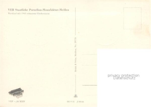 Meissen Elbe Sachsen Porzellan-Manufaktur Werkhof Glockentur – Bild 2