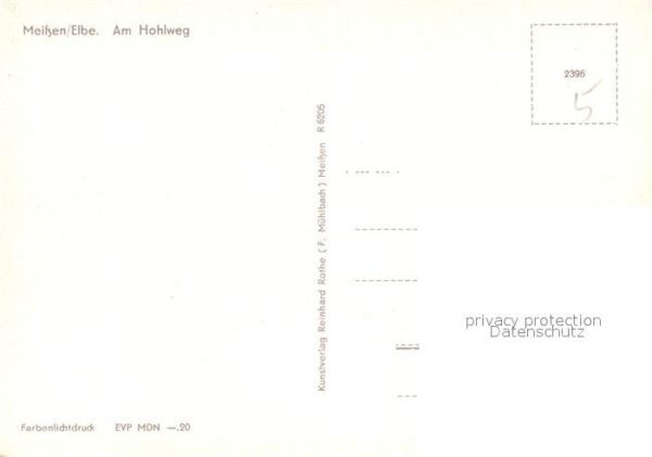 Meissen Elbe Sachsen Hohlweg – Bild 2
