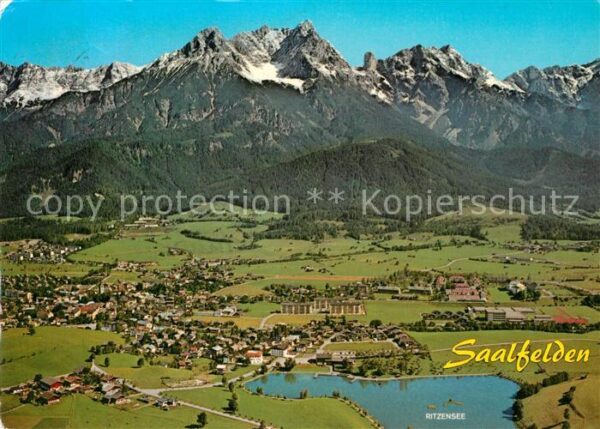 Saalfelden Steinernes Meer Ritzensee Fliegeraufnahme
