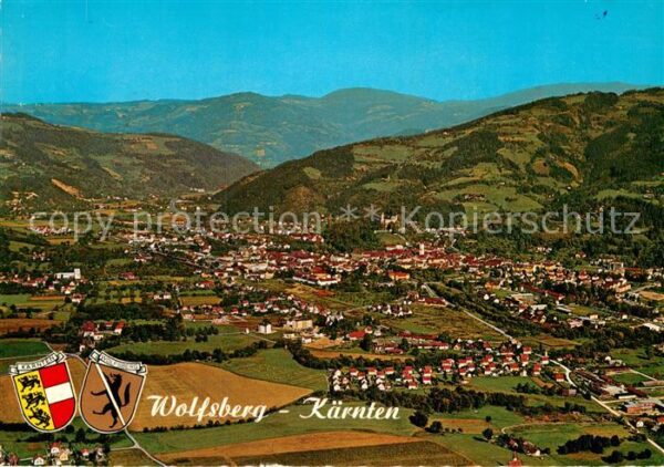 Wolfsberg Kaernten Lavanttal Fliegeraufnahme
