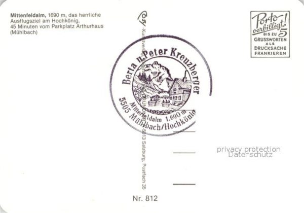 Muehlbach Hochkoenig Mittenfeldalm – Bild 2