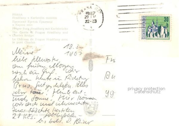 Praha Prahy Prague Hradcany s Karlovym mostem – Bild 2