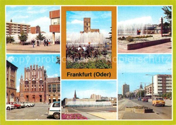 Frankfurt Oder Karl Marx Str Wasserspiele Rathaus Gieb