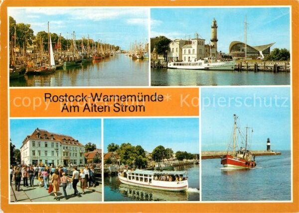 Rostock-Warnemuende Alter Strom Leuchtturm Teepott FDGB Erh
