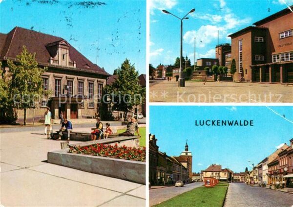 Luckenwalde Bahnhof Stadttheater Ernst Thälmann Str