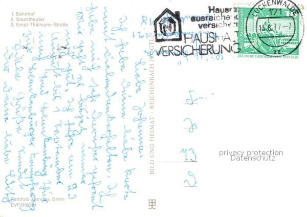 Luckenwalde Bahnhof Stadttheater Ernst Thälmann Str – Bild 2