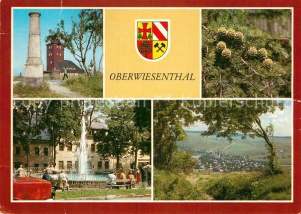 Oberwiesenthal Erzgebirge Meteorolog Station und Gradmessungssäul
