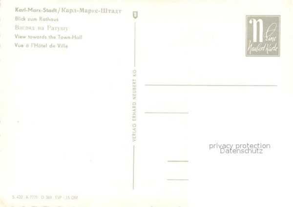 Karl-Marx-Stadt Rathaus – Bild 2