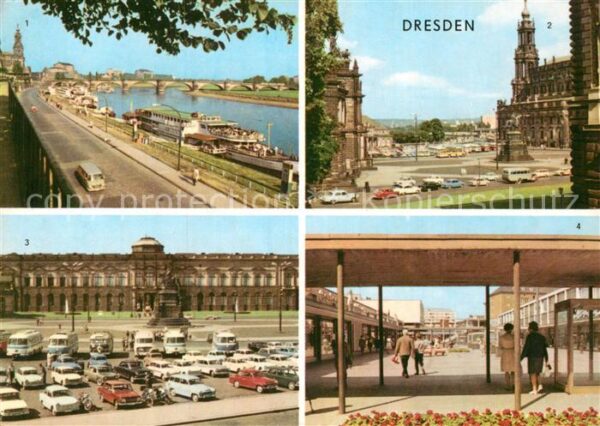Dresden Brühlsche Terrasse Theaterplatz Semperg