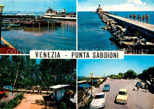 Punta Sabbioni Hafen Kaimauer Campingplatz