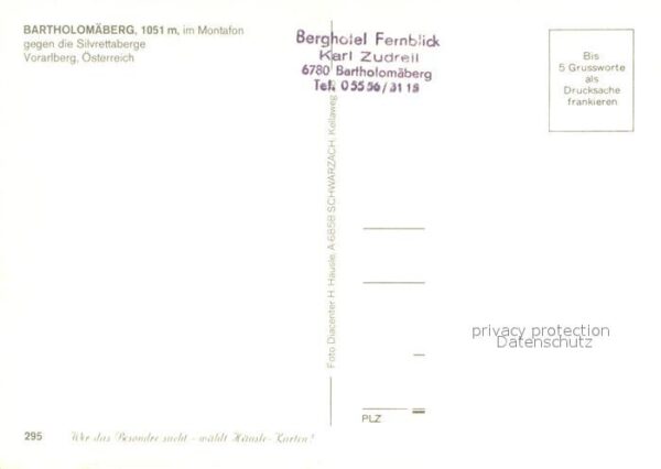 Bartholomaeberg Vorarlberg Montafon Silvrettaberge – Bild 2