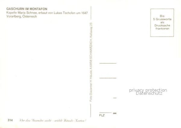 Gaschurn Vorarlberg Kapelle Maria Schnee – Bild 2