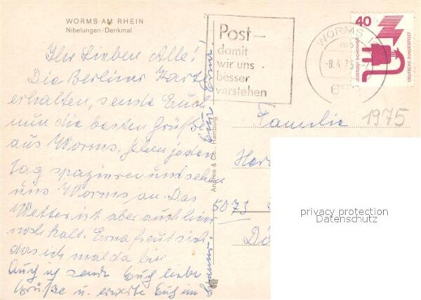 Worms Rhein Nibelungen Denkmal – Bild 2