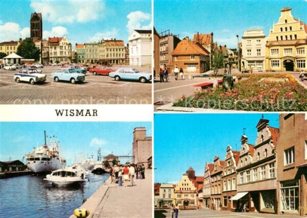 Wismar Mecklenburg Markt Krämerstraße Hafen